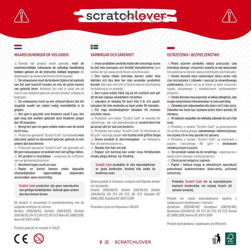 Scratch Cash 100 x 2,000 Lira Play Money (Real Size)