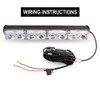 LEADTOPS Heavy Duty LED Light Bar 400Watts Load Wiring Harness