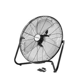 Pelonis Fan 20 Inch Floor Fan | Heavy Duty All Metal High Velocity Floor Fan with 3-Speeds| Adjustable Tilting Head | Quickmount Bracket for Home, Industrial, and Commercial Use
