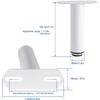 KRIZJUES Adjustable Furniture Feet, 1 Piece Furniture Feet, Retractable Robust