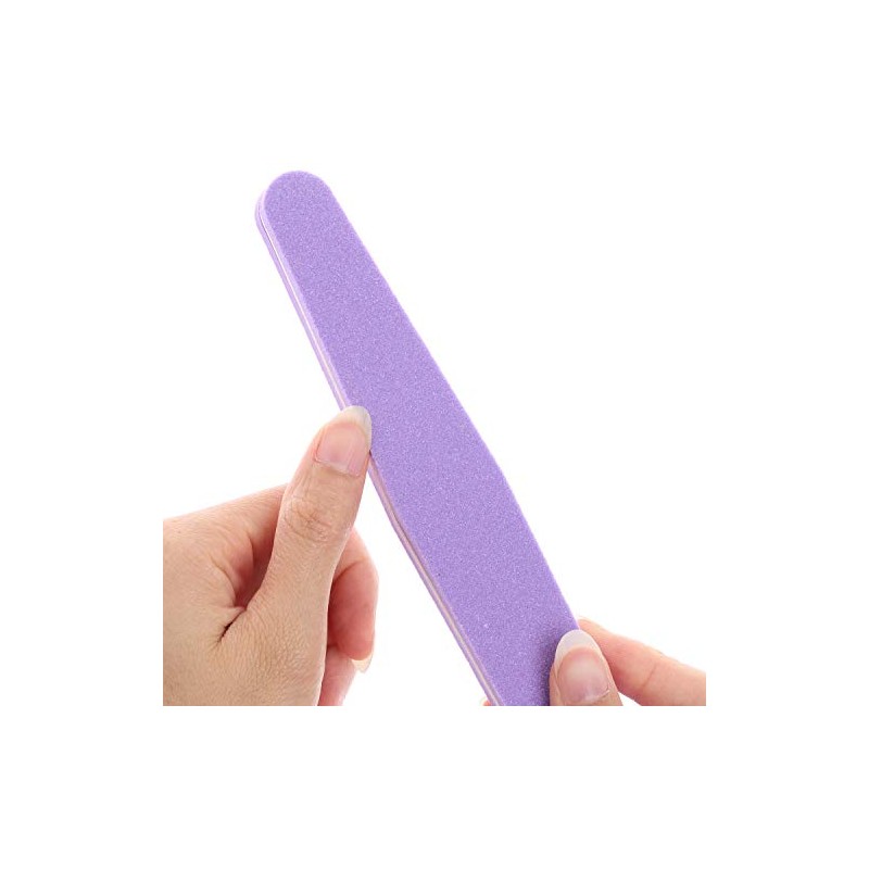 20 limas de bloque de uñas lavables, de doble cara,