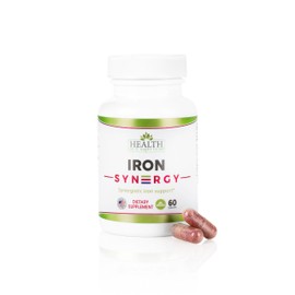 Health As It Ought To Be Iron Syn3rgy Supplement | Physician Formulated Capsules with Iron, Copper, Beet Root, Vitamin C | 60 Capsules