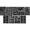 Tattoo Stencils Templates 123 Stencils on 9 Sheets Set H9