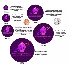 Handmade 12 Madame Leota, Haunted Mansion edible paper, cupcake cookie toppers - 1"