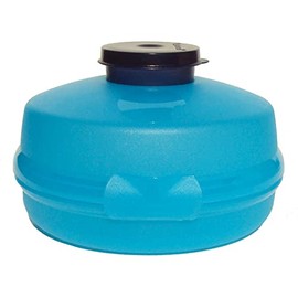 Tupperware Bagel Keeper Round Sandwich Box Storage Container Aqua Blue
