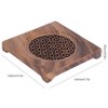 Household Innovative Walnut Square Teapot Mat Heat Insulation Coaster Tea