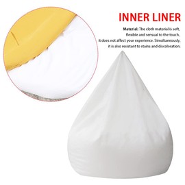 Meitaoyigou Bean Bag Liner Inner, Zipper Bag Liner Bag Lazy Bean Bag Sofas Inner Lining, Easy to Organize and Clean (No Filling) (Color : 80x90cm)