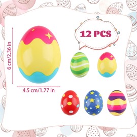 Hillylolly Easter Eggs Stress Ball Pack of 12 Anti-Stress Balls Adults Children Anti-Stress Ball Kneading Ball Crushing Ball for Children Adults Anti Stress Balls Easter Party Gifts Decoration