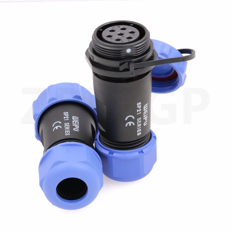 ZBLZGP WEIPU SP21 7 Pin SP2110/P+SP2111/S Industrial Plastic IP68 Male