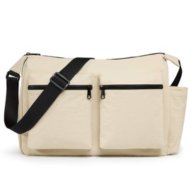 KALIDI Nylon Crossbody Bag for Women Men Casual Cross Body Purse Lightweight Messenger Bag Waterproof Shoulder Bag For College Work Travel Workout