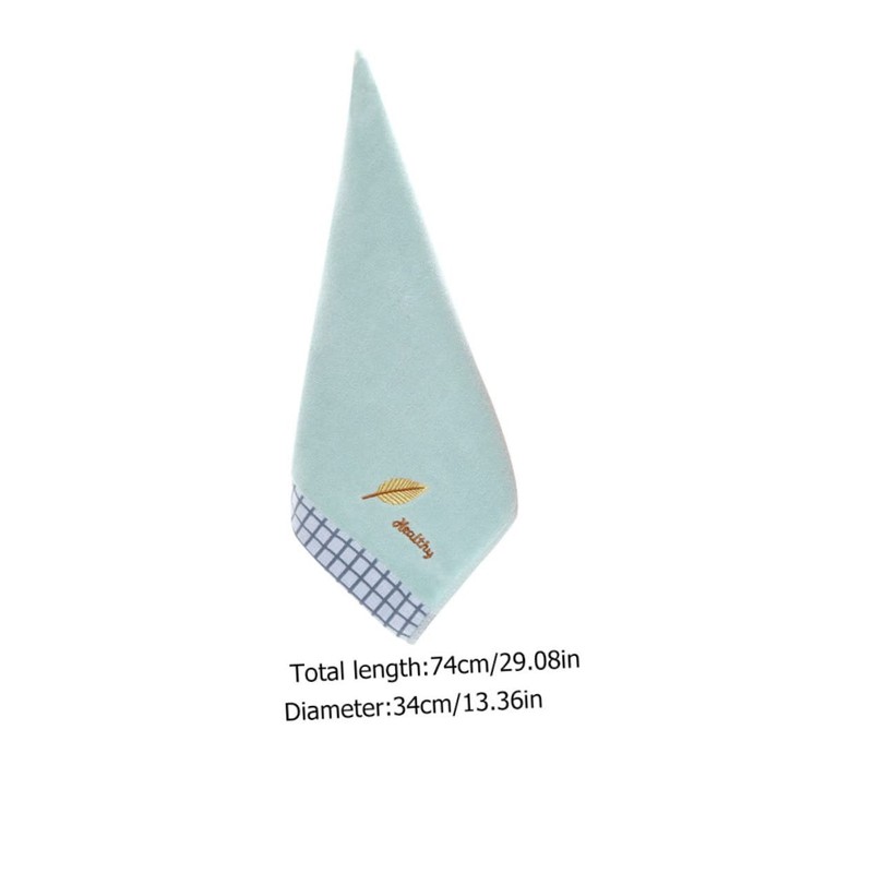Beavorty Thick Soft Cotton Face Towel Embroidered Leaf Bath Towel
