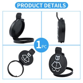 1PC Windshield Washer Reservoir Cap,Car Wiper Bottle Cover,Windshield Wiper Washer Fluid Reservoir Tank Bottle Cap Washer Fluid Cap Replacement for 12767700 13227300 19172571