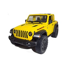 Kinsmart 2018 Jeep Wrangler Rubicon Yellow No Top Jeep Wrangler