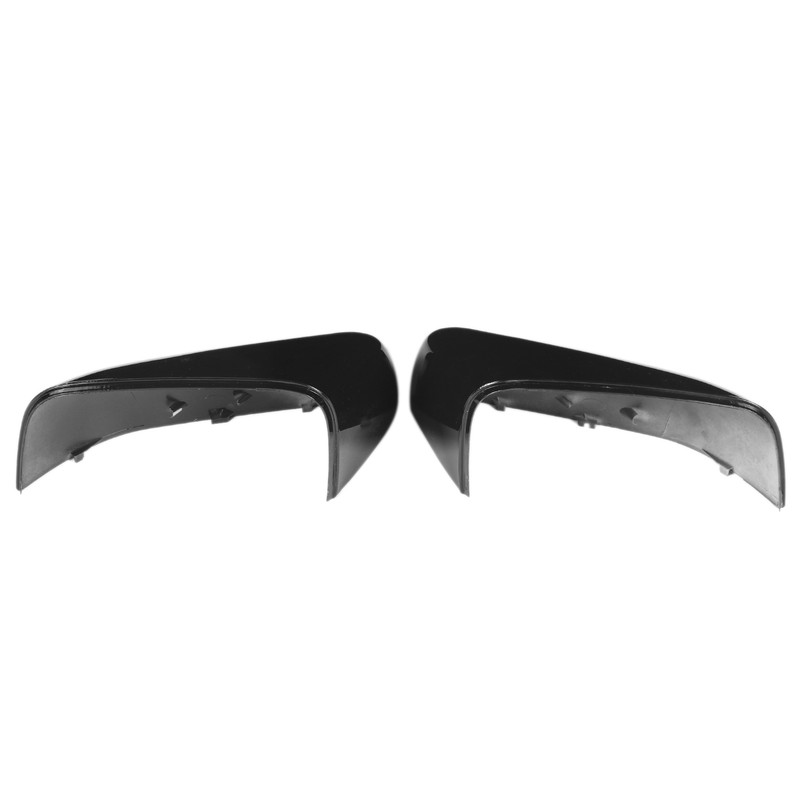 2PCS Door Mirror Cover LR019962 Glossy Black Replacement for LAND