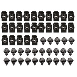 PIT66 Fender Bolts & U Nuts 5/16-18 x 7/8" x 3/4" Washer 1/2" Hex Head 50pc Kit Body Compatible with Buick/Chevy/GMC.