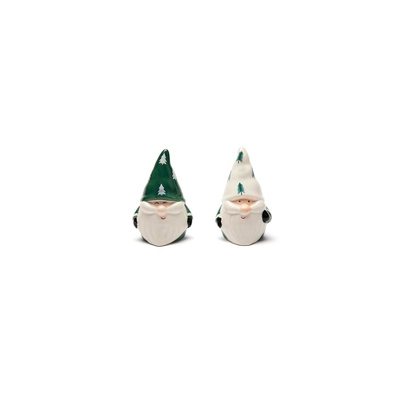 Excelsa Green Winter Set Sale e Pepe in Ceramica, Gnomi