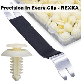 Rexka 51pcs Door Panel Retainers Clips Compatible with Ford N802900 Explorer F-150 F-250 F-350 Mustang Ranger - Multipurpose Auto Trim Panel Body Remover