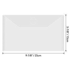 Briartw 20 PACK 9.8x5.9" Slimline Storage Envelopes, Resealable Plastic Envelopes Pockets for Cutting Dies Stencil Crafts Organizer Holder,Storage Bag for Clear Stamp,Die Cuts,scrapbook Paper,Photos