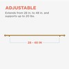 Zenna Home Adjustable Curtain Tension Rod for Windows, No Drill