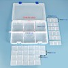 DIFIT Bead Organizer Box Plastic Organizer Box with Dividers Bead