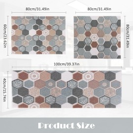 Fecialy Non-Slip Shower Mat, 100 x 40 cm, Bath Mat Non-Slip with Drain, Soft PVC Loofah Non-Slip Mat, Bathtub, Quick Drying Non-Slip Mat Shower for Bathtub and Wet Areas