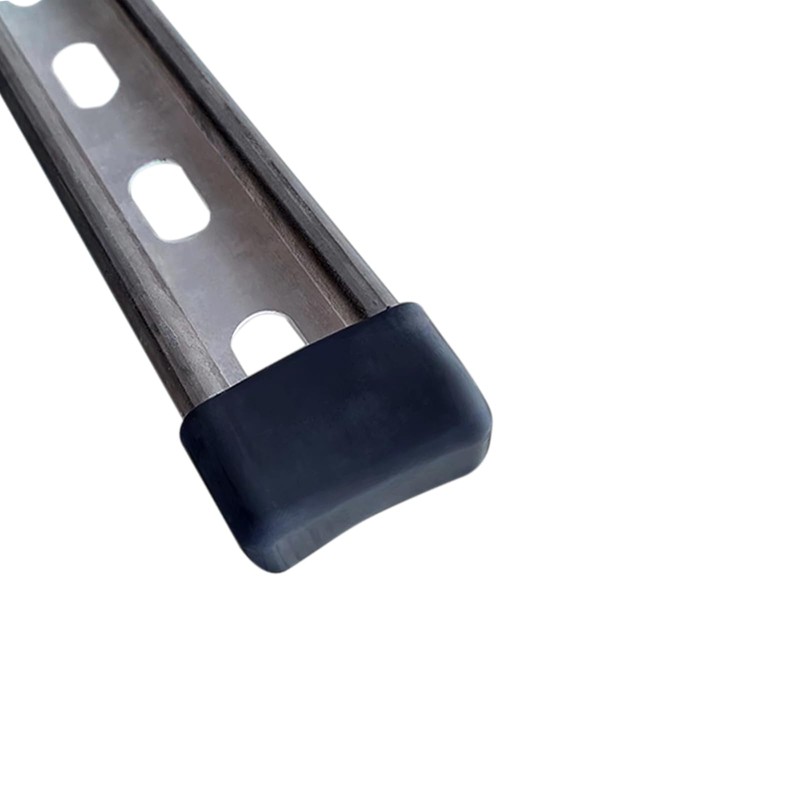 Strut Channel Cap, 1-5/8 x 7/8 Plastic Black Short End