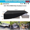 HRSMTY Patio Furniture Cover Outdoor, Waterproof 420D Heavy Duty Rectangle