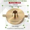 SpringSpray 2-1/2" NST (NH) Female x 3/4" GHT Male Brass