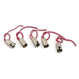 sourcing map 5pcs BA9S LED Bulb Socket Extension Replacement Holder Wire Harness
