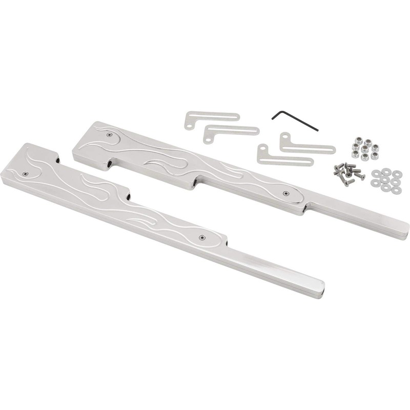 Billet Aluminum Linear Wire Dividers, Flame Top