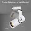 Opulux LED 12W Dimmable Track Lighting Heads with 10° to