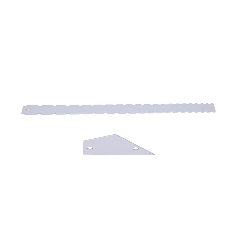 Guitar Measuring Tool Set Silver Aluminum Neck Straight Edge Fret