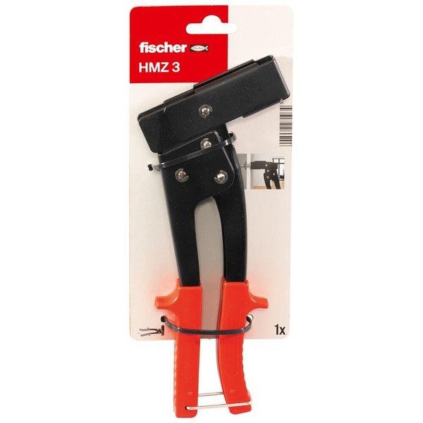 fischer HM Z 3 mounting Pliers, DIY Needs for attaching Cavity dowels, Stable and Resilient with Ergonomic Handle and Anti-Twist Protection for Quick Installation