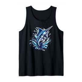 Nice Spearfish Costume Marlin Fish Animal Lovers Tank Top