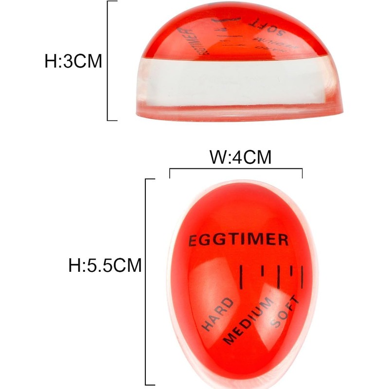 ProBytes Egg Timer - Colour Changing Indicator, Soft-Medium-Hard Perfect Boiled