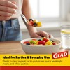 Glad Clear Plastic Spoons - Dishwasher Safe Clear Disposable Heavy