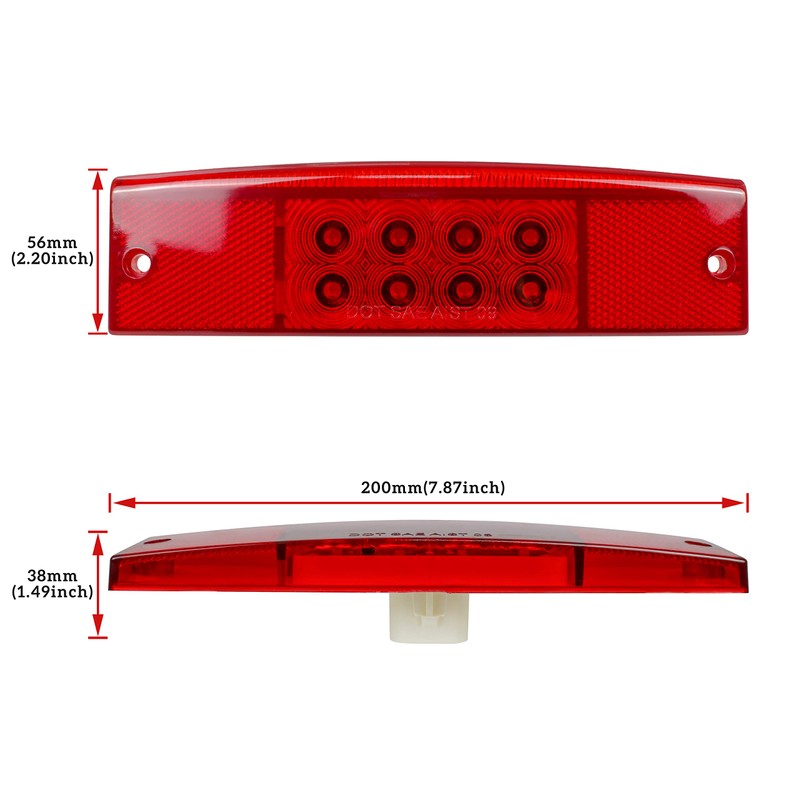 SAUTVS 1pcs Tail Light for Ranger 570, Red LED Rear