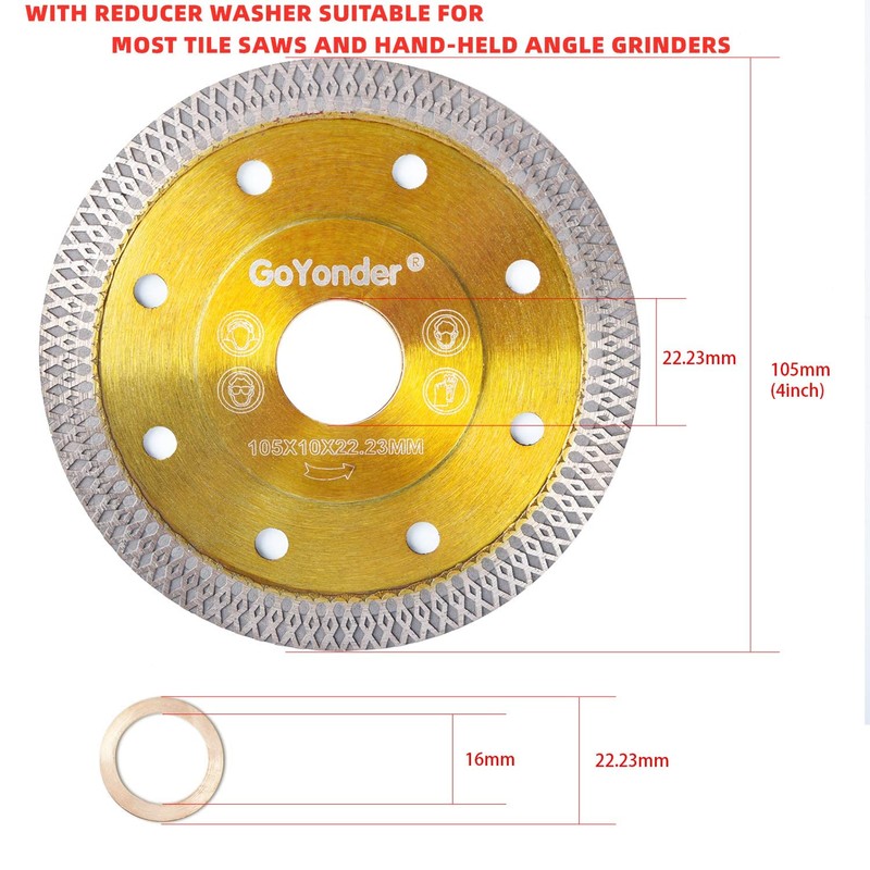 GoYonder 4 Inch Diamond Saw Blade,Super Thin Diamond Saw Blade