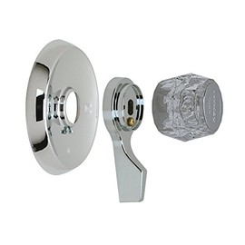 BrassCraft MXT04 Mixet Single Lever Tub and Shower Deluxe Trim Kit with Volume and Temperature Control Handles, Chrome