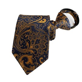 NECOTIA Brand/One-Touch Tie Paisley Pattern, Diamond, Dots, Solid Color, Men's, Stylish, Present, Business, 08