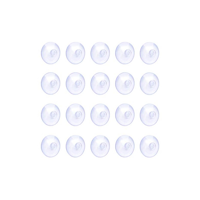 Pawfly Pawfly 20 Pack Clear Suction Cups 2 cm PVC