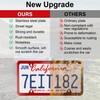 LivTee 4 Holes Stainless Steel License Plate Frames, 2 PCS