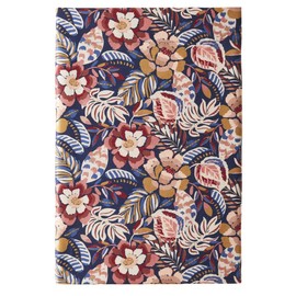 Folk Flowers Printed Cotton Sateen Flat Sheet 240 x 300 cm Essix