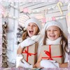 10.27 FT Macaron Wooden Bead Christmas Garland with Felt Candy