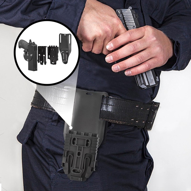 QLS Quick Locking System Kit,Drop Leg Holster Adapter,Mid Ride Belt
