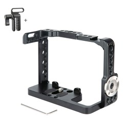 NICEYRIG Camera Cage Kit for Sony A7Riii/ A7iii/ A7Sii/ A7Rii/ A7ii/ A9, with Cable Lock Clamp M6 Thread Rosette