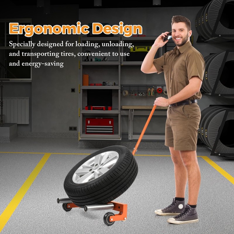 BEAMNOVA Heavy Duty Tire Dolly 330 LBS Tire Lifting Tool
