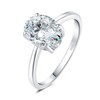 JewelryPalace Oval Cut 9 * 7mm 2ct Cubic Zirconia Solitaire