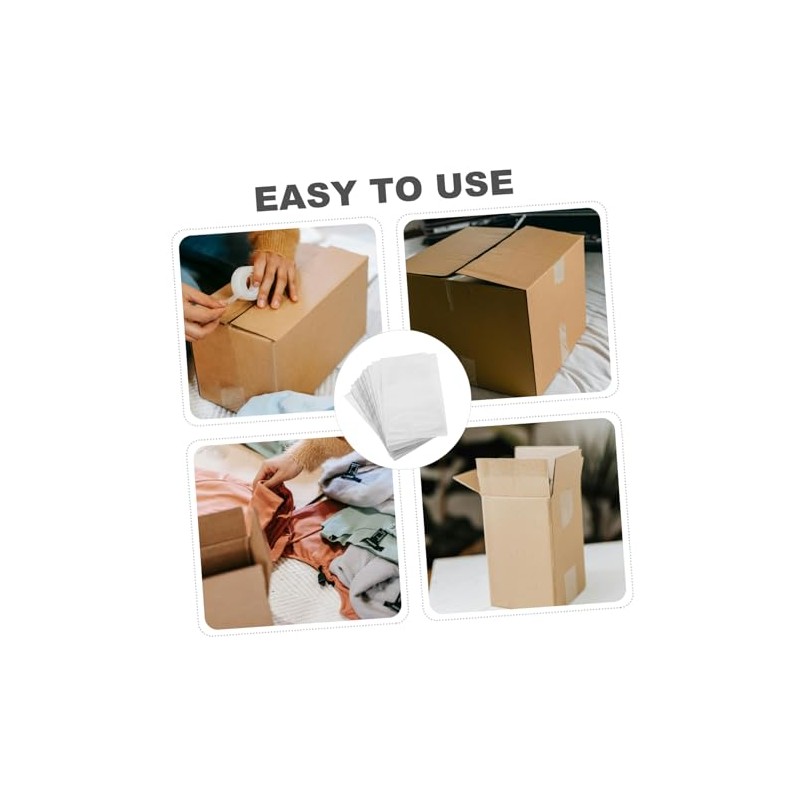 100 Piezas Bolsas Autoadhesivas Transparentes para Envío de Resistente y