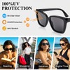 WEMOOTANTS Oversized Trendy Reading Sunglasses For Women 1.75+ Square UV